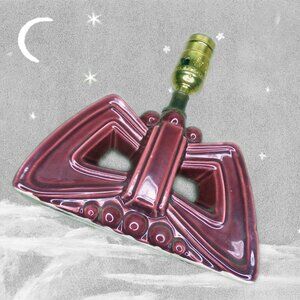 Small Vintage Lamp Glazed Ceramic Light 40s 1940s Retro Lighting